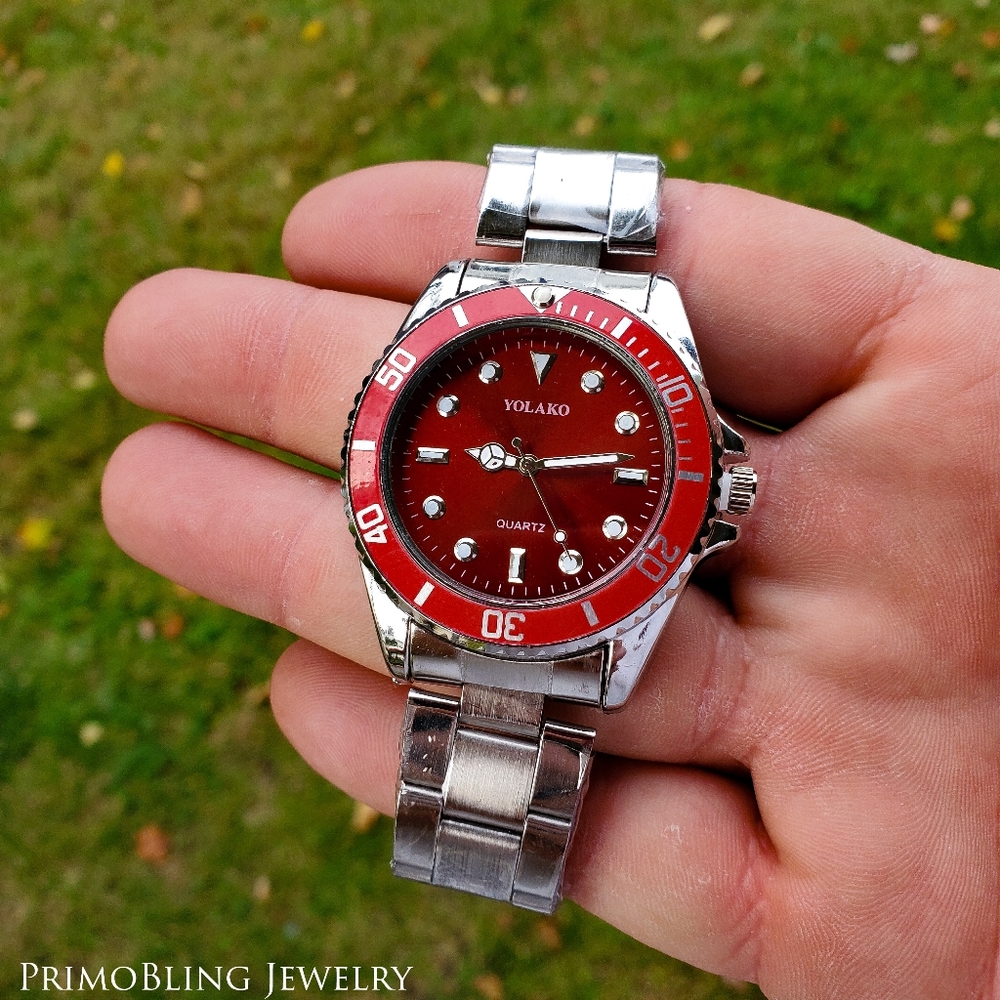 Red Face Yolako Men's Watch